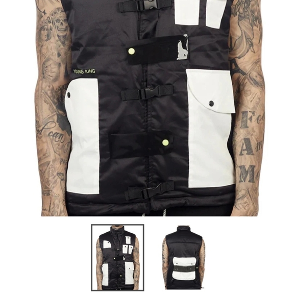 THC Puffer Vest, streetwear utility XXL - Picture 4 of 14